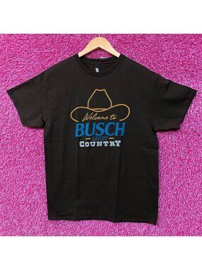 Welcome To Busch Light Country Vintage Style T-Shirt Medium